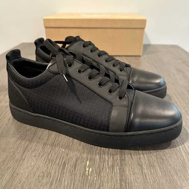 CHRISTIAN LOUBOUTIN MENS Kicko Flat Black Calf Leather High  display picture 1