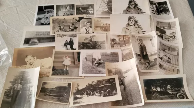 Huge Lot Of 300 B&W & Color Photos Antique Photographs Old Snapshots Estate Find