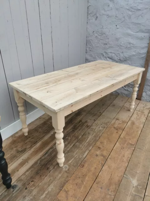 Farmhouse 150 Cm Rustic Reclaimed Plank Dining Table