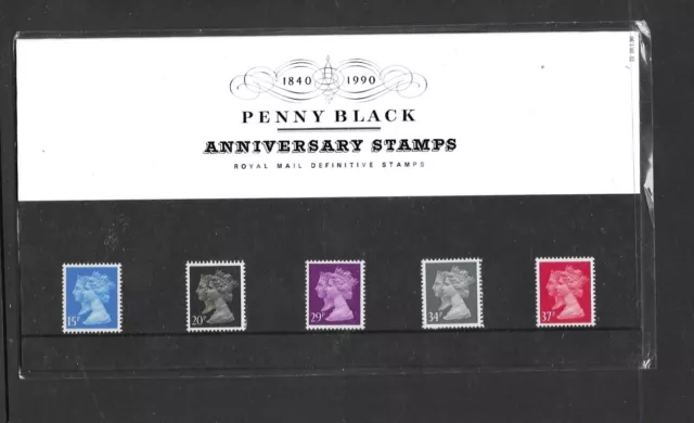 GB Stamps Presentation Pack 21 1d Black Anniversary MNH