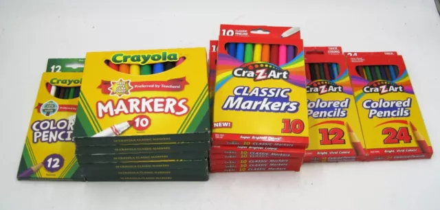 Lot 93 Pieces Sharpie BIC Crayola Vellum Calligraphy Craft Scrapbook Markers