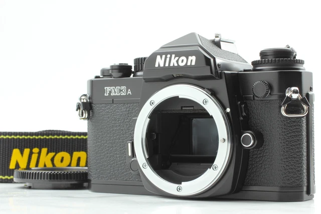 【MINT w/ Strap】 Nikon FM3A Black SLR 35mm Film Camera Body From JAPAN