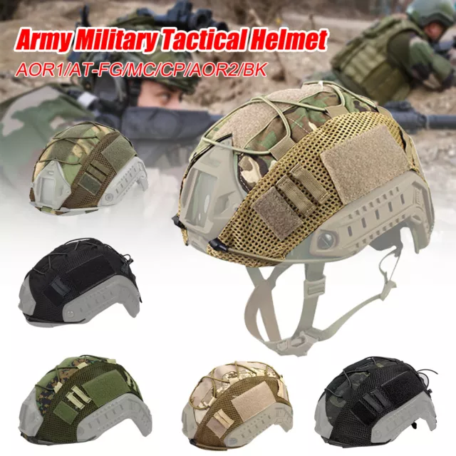 Tactical Helmet Cover for FAST Helmet Army Military Airsoft Headwear Head Gear