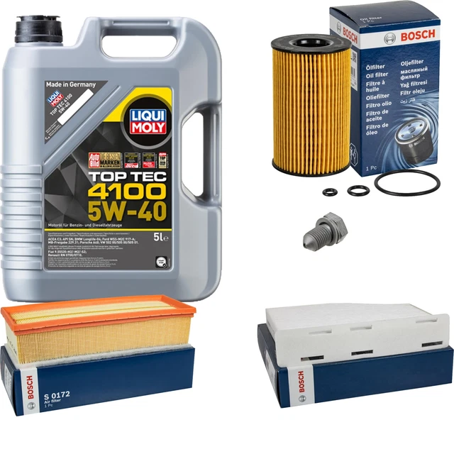 INSPEKTIONSKIT FILTER LIQUI MOLY ÖL 5L 5W-40 Für MG MGF RD 1.8i 16V 18i