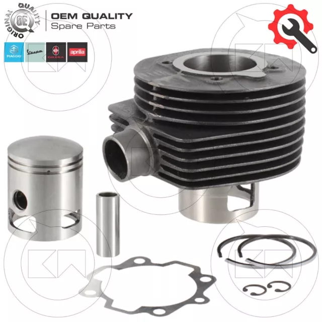 Kit Gruppo Termico Cilindro Pistone Marmitta Piaggio Vespa Px Pe 150 Arcobaleno