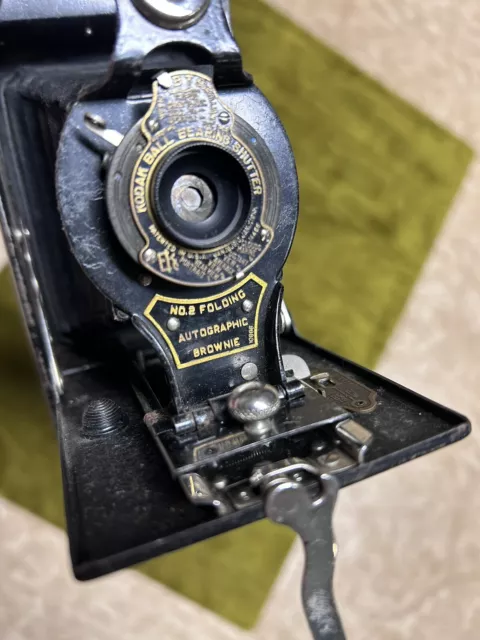 Vintage Kodak No 2 Folding Autographic Brownie Camera