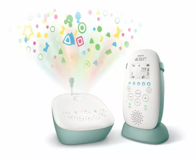 Philips Avent Babyphone SCD731 fonction lumière apaisante jusqu'à 300M