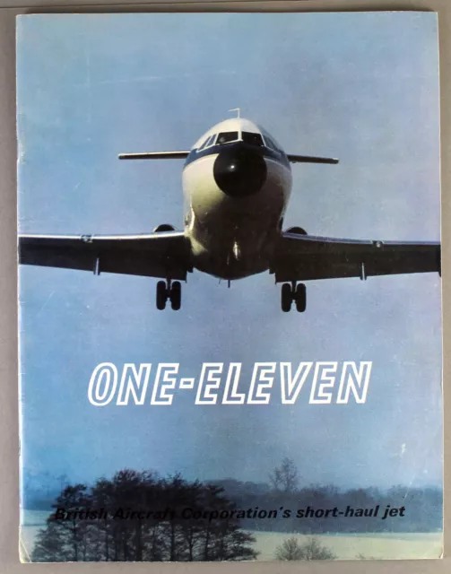 Bac 1-11 Large Manufacturers Sales Brochure One-Eleven Kuwait Airways Aer Lingus