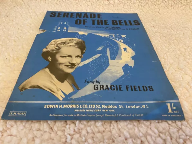 Blattmusik. Gracie Fields: Serenade Der Glocken