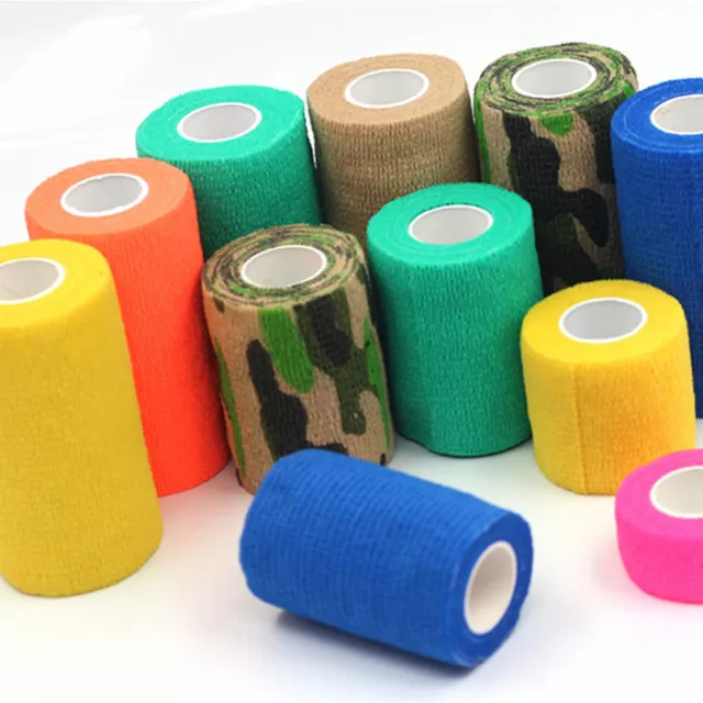 4.5M Sport Self Adhesive Elastic Bandage Wrap Care First Aid Medical Gauze Tape◁