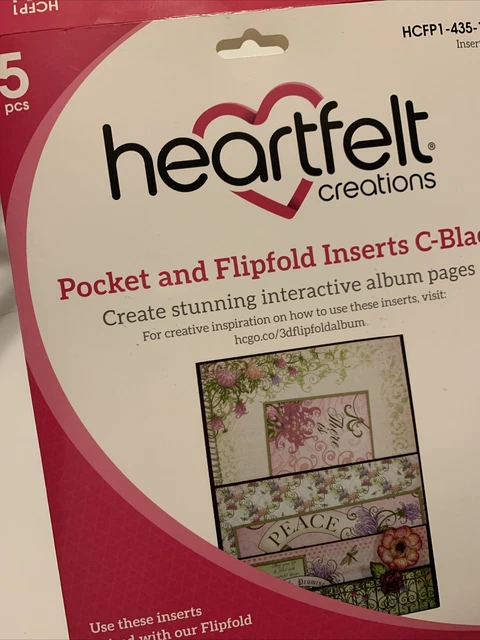 Insertos de bolsillo Heartfelt Creations C-Negro + piezas adicionales (9) álbum de recortes
