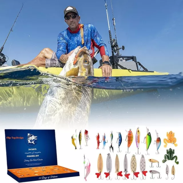 FISHING LURE SET Fishing Tackle Advent Calendar Men $43.93 - PicClick AU