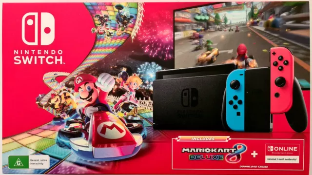 Nintendo Switch Super Mario Kart 8 and Odyssey Deluxe Bundle: Red and Blue  Joy-Con Improved Battery Life 32GB Console,Super Mario Odyssey, Super Mario  Kart 8 Deluxe Game Disc and Travel Case 