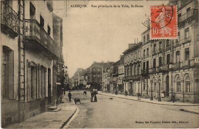 CPA sieurs main street of the city, st. blaise France (1053680)