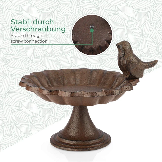 WILDLIFE FRIEND Vogeltränke Standfuß Wasser Wildbiene Insekten Garten Balkon 3