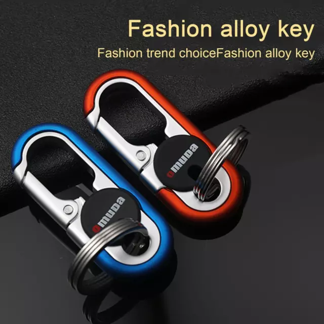 For Omuda Secure Ring Key Clip Carabiner Chains Bikes Cars Key Rings Steel