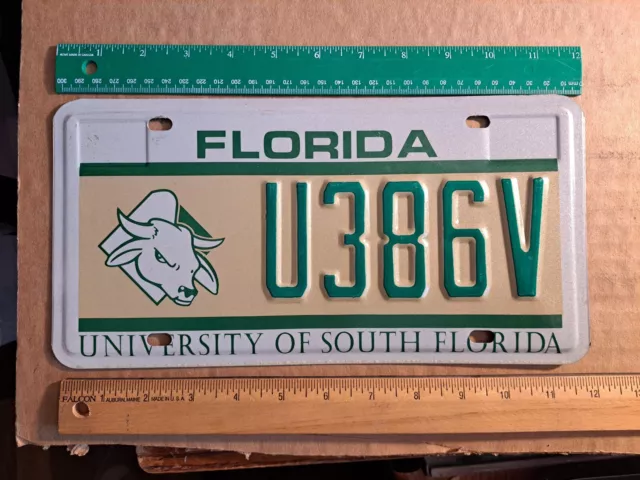 License Plate, Florida, University of South Florida, U 386 V