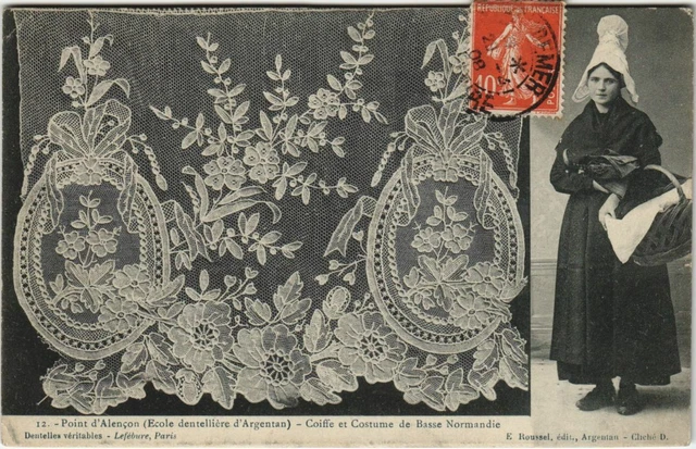 CPA Point d'ALENCON- Coiffe et Costume de Basse Normandie (29467)