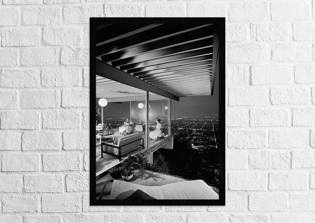Vintage poster | Julius Shulman Case Study House #22 | 12x16in | A3(29x42cm)