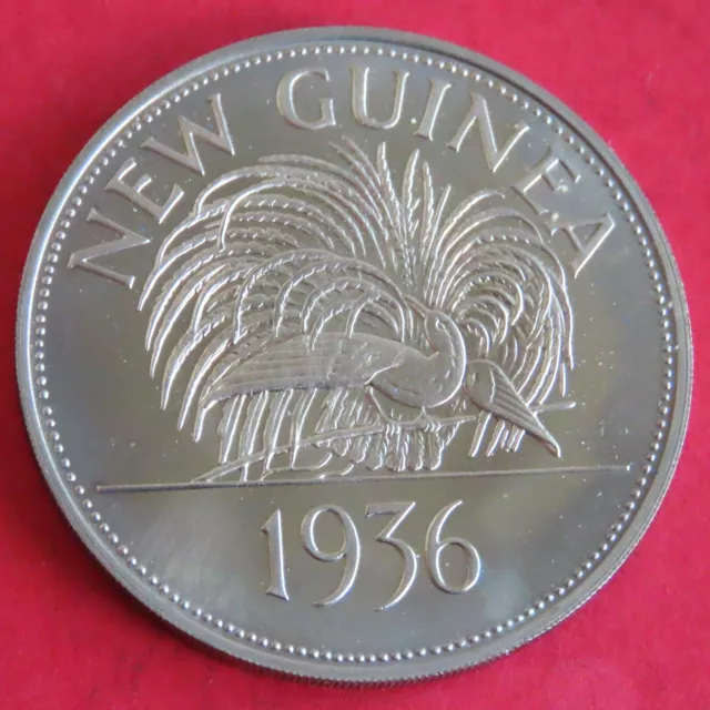 New Guinea 1936 Edward Viii Proof Pattern Milled Edge Crown