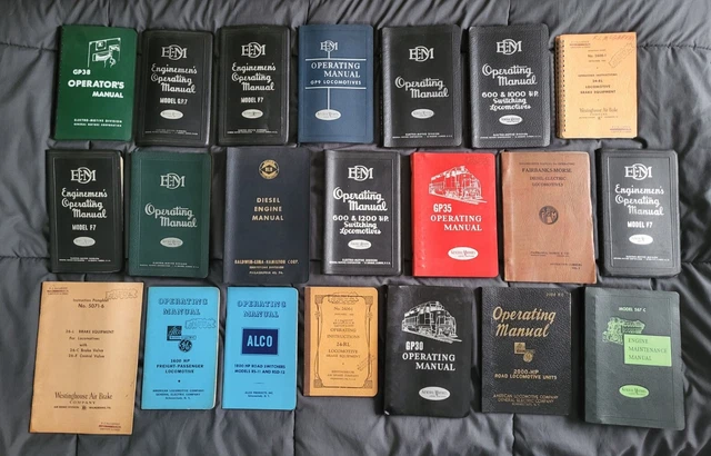 Antique Railroad Locomotive Operating Manuals GM EMD ALCO Westinghouse Ect. Antique Railroad Locomotive Operating Manuals GM EMD ALCO Westinghouse Ect.