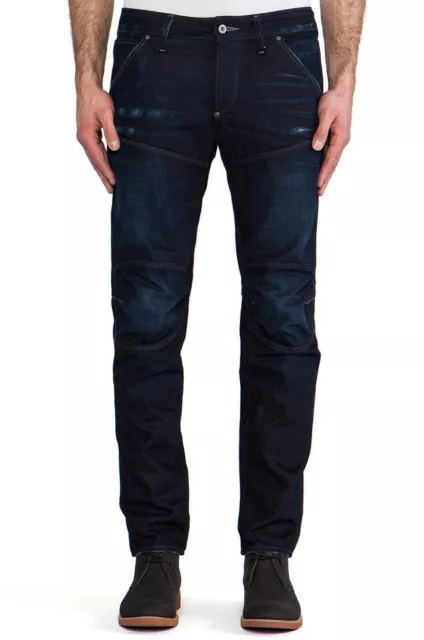 G-Star 5620 3D Low Tapered Blue Bicc Denim Dark Aged Mens Jeans W29 L32