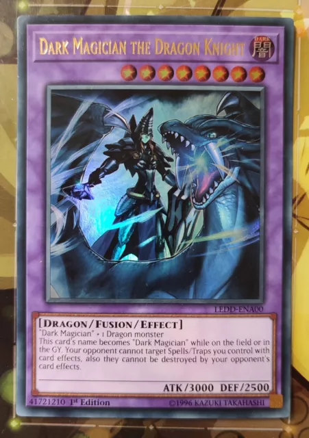 Yugioh - Dark Magician the Dragon Knight (LEDD-ENA00) - Ultra Rare NM