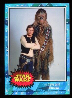 2022 Topps Chrome Sapphire Star Wars - #121 HAN SOLO AND CHEWBACCA