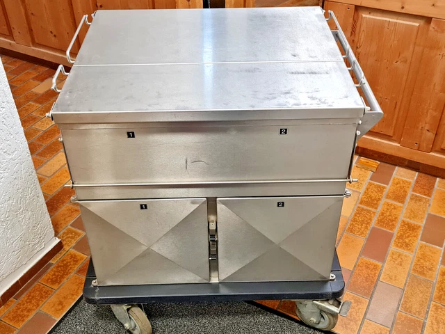 Rieber, Senking Bain Marie Becken, Wasserbad, Wärmewagen, Ausgabewagen 2/1GN