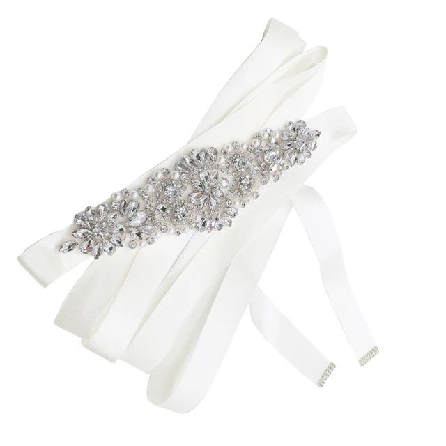 1 pz cintura nuziale donna fatta a mano strass decorazione perla cintura abito formale