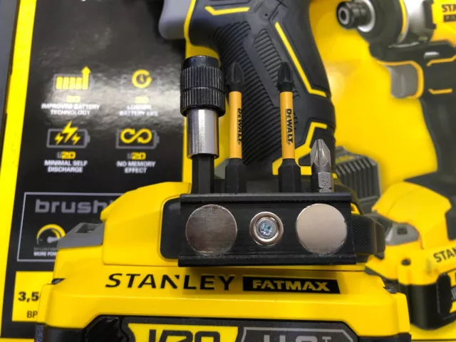 MAGNETIC BIT HOLDER fits stanley Fatmax V20 18V 14.4v Impact Drill Driver 12.50 PicClick UK