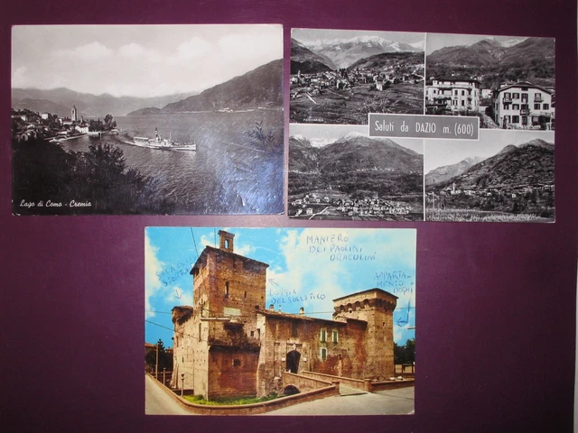 3 Lombardia:cremia (Como)-Dazio (So-Romano Di Lombardia-Lago Como-Vedutine-Rocca