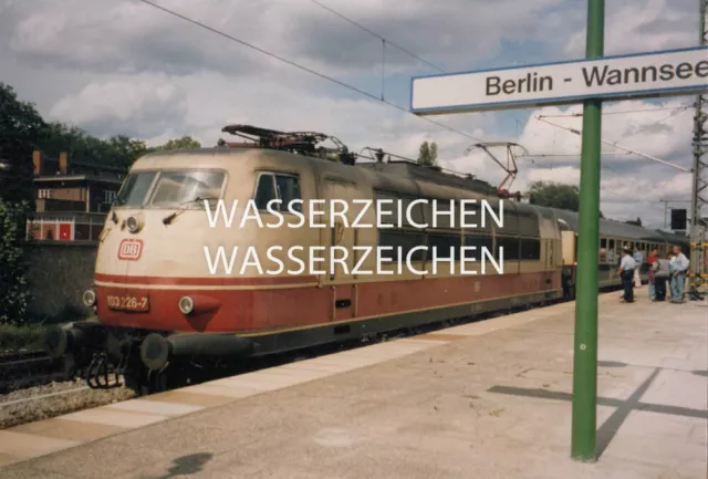 ORIG. FOTO ELOK 103226-7 AUF S-BHF. WANSEE - PRIVATFOTO  ca.9x13cm(G152)