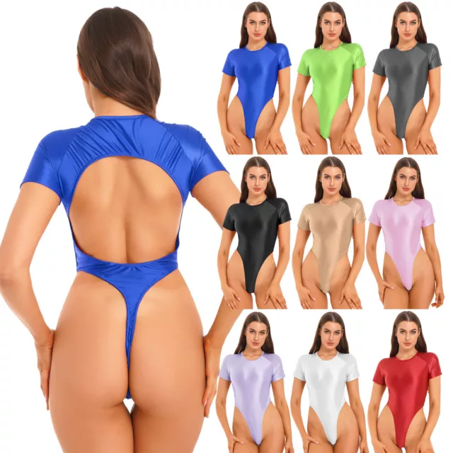 SEXY FEMMES SUPPORT Body Cut High Trong Justaucorps Jumpsuit