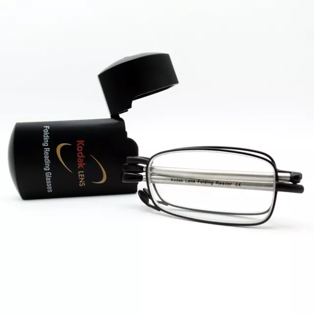 Kodak Folding Reading Glasses Black New Authentic  Readers