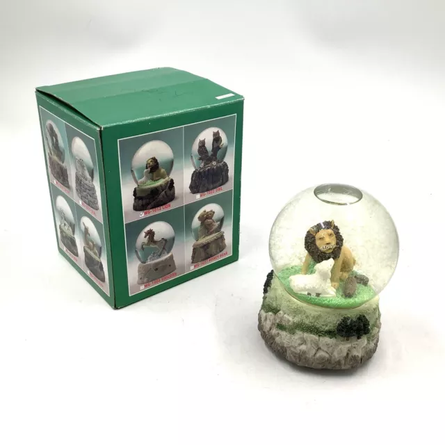 Lion and Sheep Music Box Plays Talk to the Animals with original Box