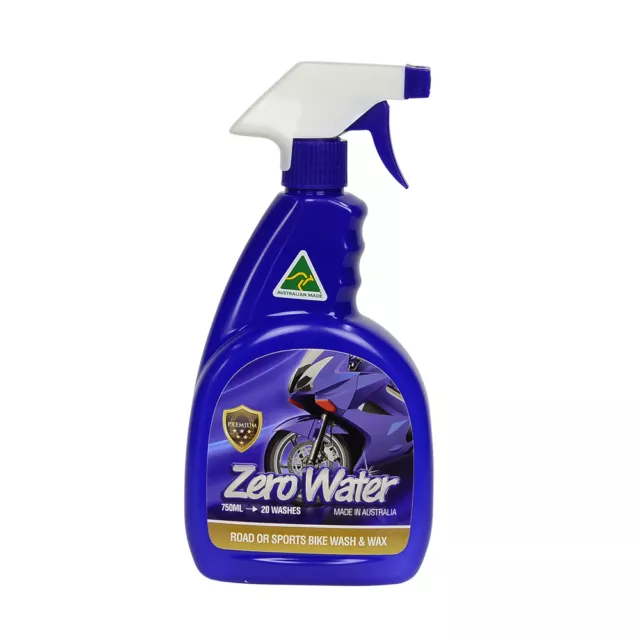 Zero Water Motobikes WASH and WAX waterless Australia Made No need Water