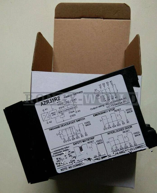 1CPS SCHMERSAL AZR31R2 24VDC Safety Relay Module New