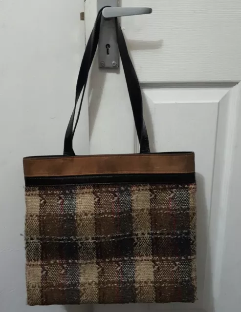 Burberry London Original Vintage kariert Kaschmirwolle Material Handtasche 🙂