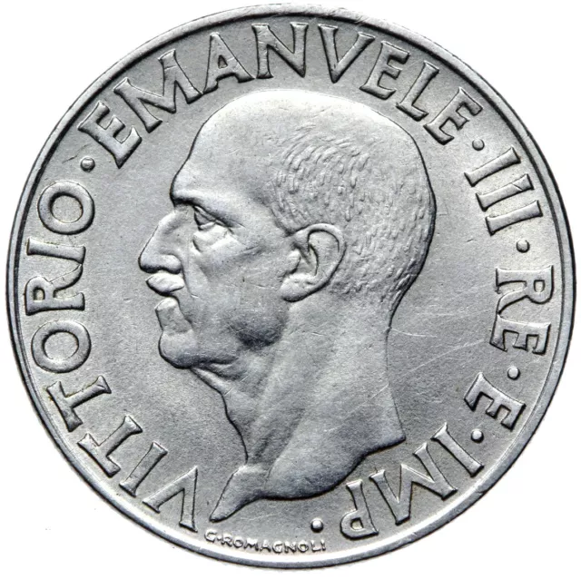 Italien - Vittorio Emanuele III - Münze - 1 Lire 1940 R - XVIII - magnetisch