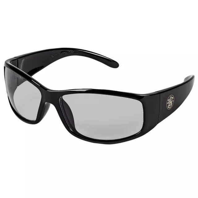 Smith & Wesson 21306 Elite Work Safety Glasses Black Frame Indoor/Outdoor Lens