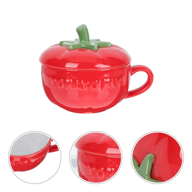 Tazza da caffè a forma di frutta cartone animato pomodoro progettata tazza da caffè casa M