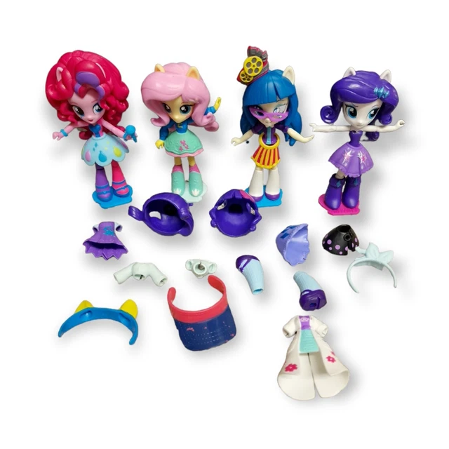 Lotto My Little Pony Pacchetto di 4 vestiti e scarpe per ragazze Equestria + accessori