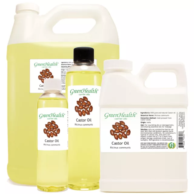 Castor Carrier Oil (100% Pure/Natural) FREE SHIPPING Many Sizes