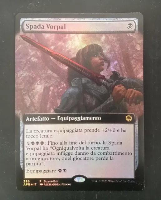 MTG - Spada Vorpal / Vorpal Sword - PROMO D&D Forgotten Realms FOIL BaB IT