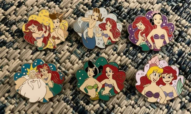 Disney Parks The Little Mermaid Mystery Pin Ariel & Sisters Pin You Choose E2