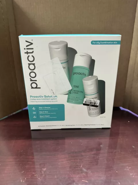 Proactiv 3 Step Acne Treatment For Face and Body Acne Skin Care Kit 30 Days 4/25