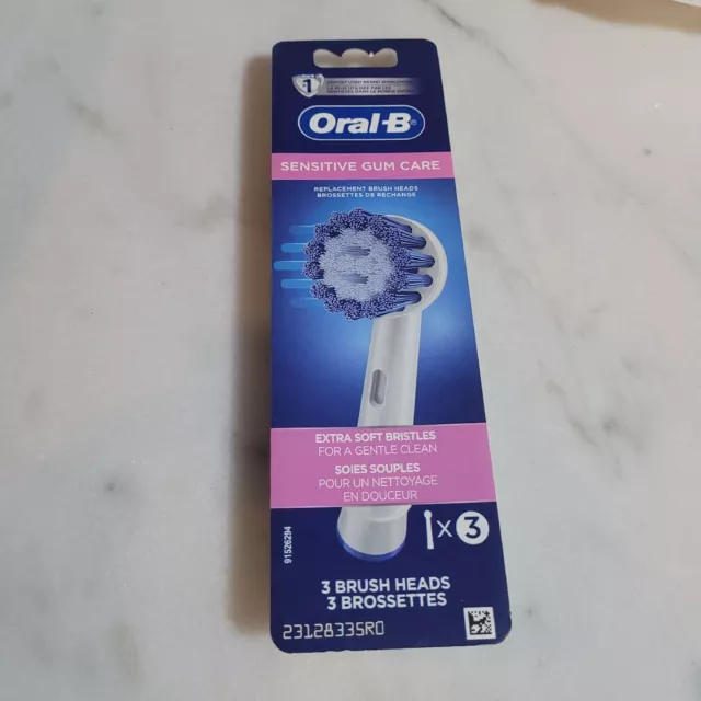 Cabezales de repuesto para el cuidado de las encías Oral-B sensibles 3 unidades