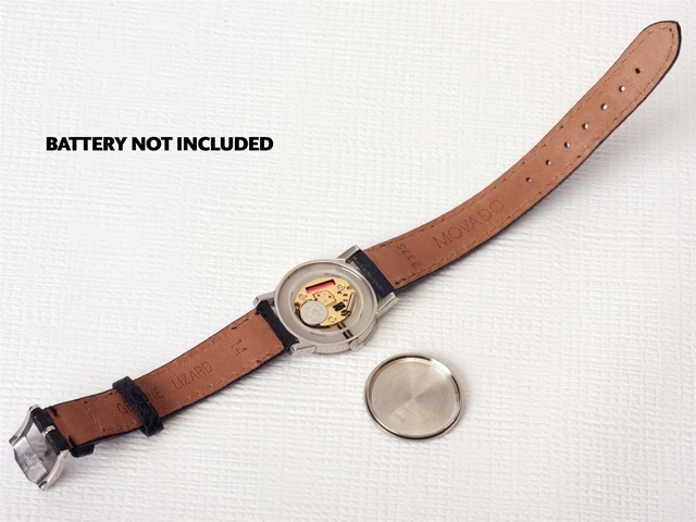MOVADO Museum Classico Orologio Lusso da Donna Argento con Cinturino in Pelle di Lucertola Nera 12