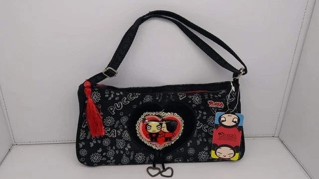 Vintage Pucca Saddle Bag Black RARE BRAND NEW